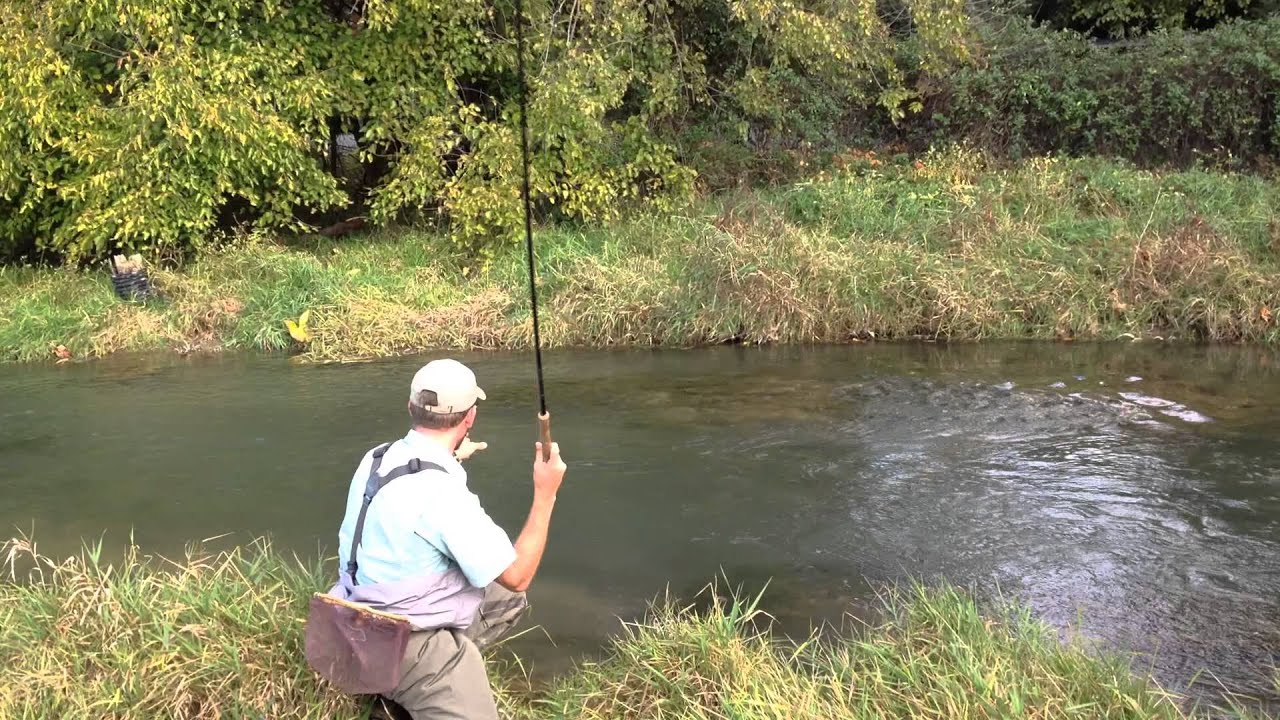Tenkara on a Spring Creek - Brown on a "pause and drift" technique