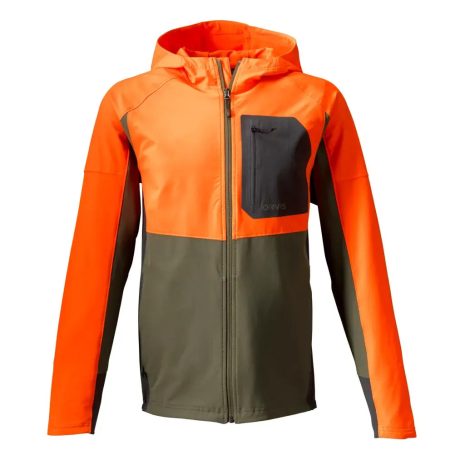 Pro softshell Olive Blaze Front stripped Pro softshell Olive Blaze Front stripped
